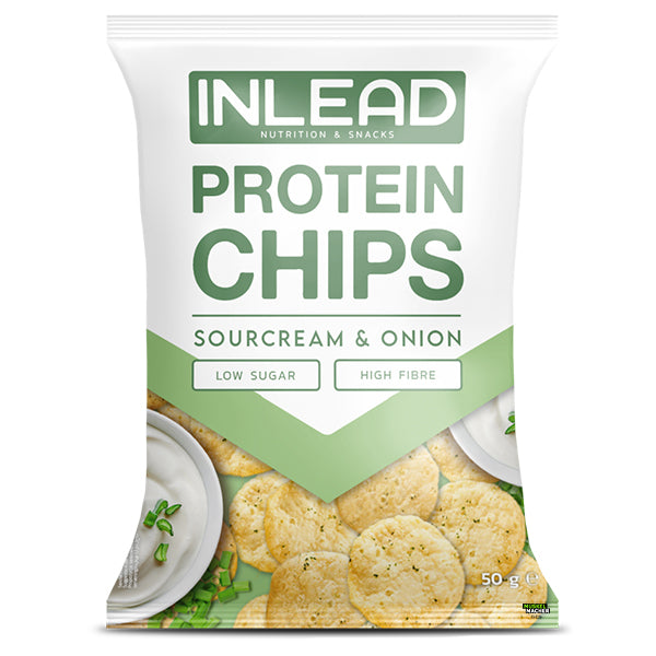 Inlead Nutrition Protein Chips Box (6x50 g) - Sour Cream & Onion