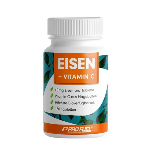 ProFuel Eisen + nat. Vitamin C (180 Tabletten)