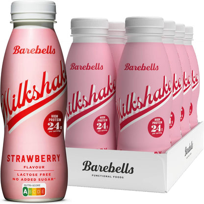 Barebells Milkshake 330ml Protein Drinks Strawberry