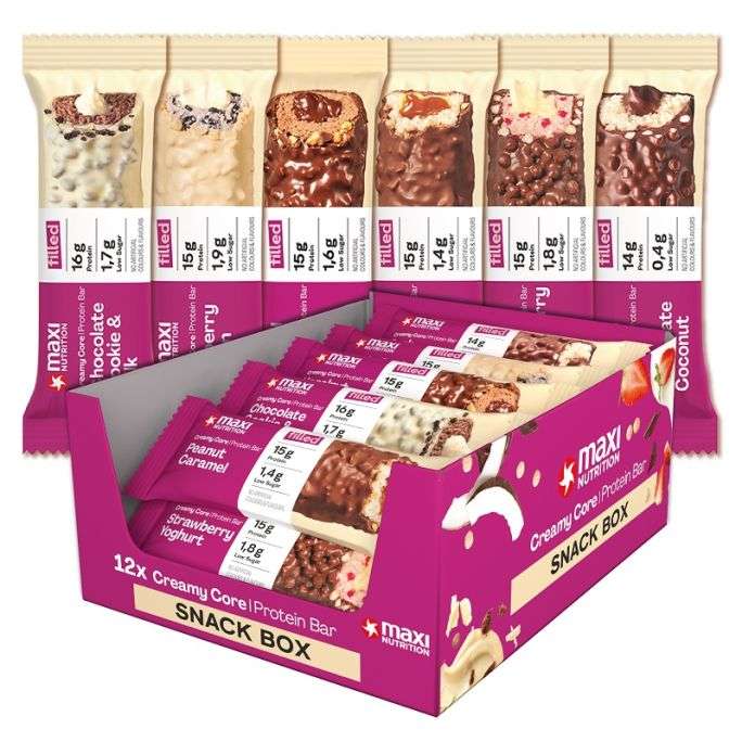 Maxi Nutrition Mix Box Creamy Core Protein Bar (12x45g)